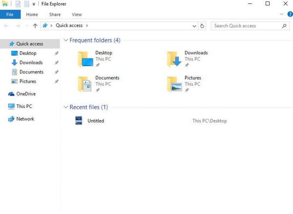 File explorer windows 10